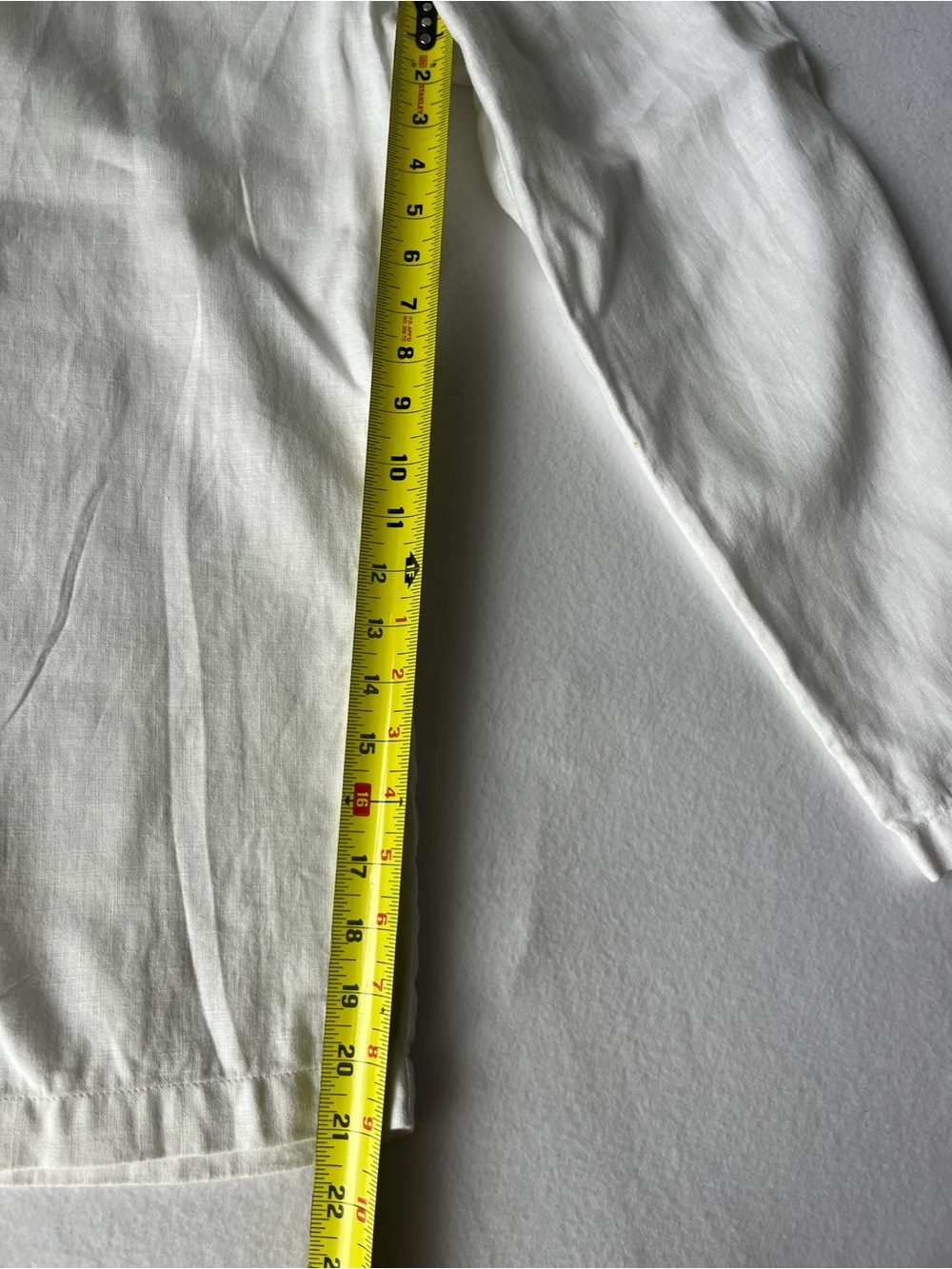 Ralph Lauren White Linen-Blend Relaxed fit Capri Pants with a High Waist - Picture 5 of 7